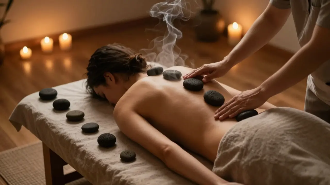 Masáž lávovými kameny v tantrickém kontextu: Jak to funguje a co vám přinese