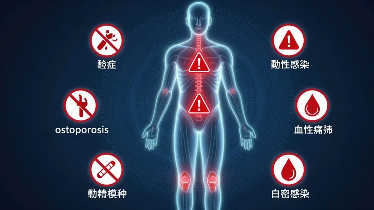 Energetický výřez těla s varovnými značkami na oblastech zakázaných pro tantrickou masáž.